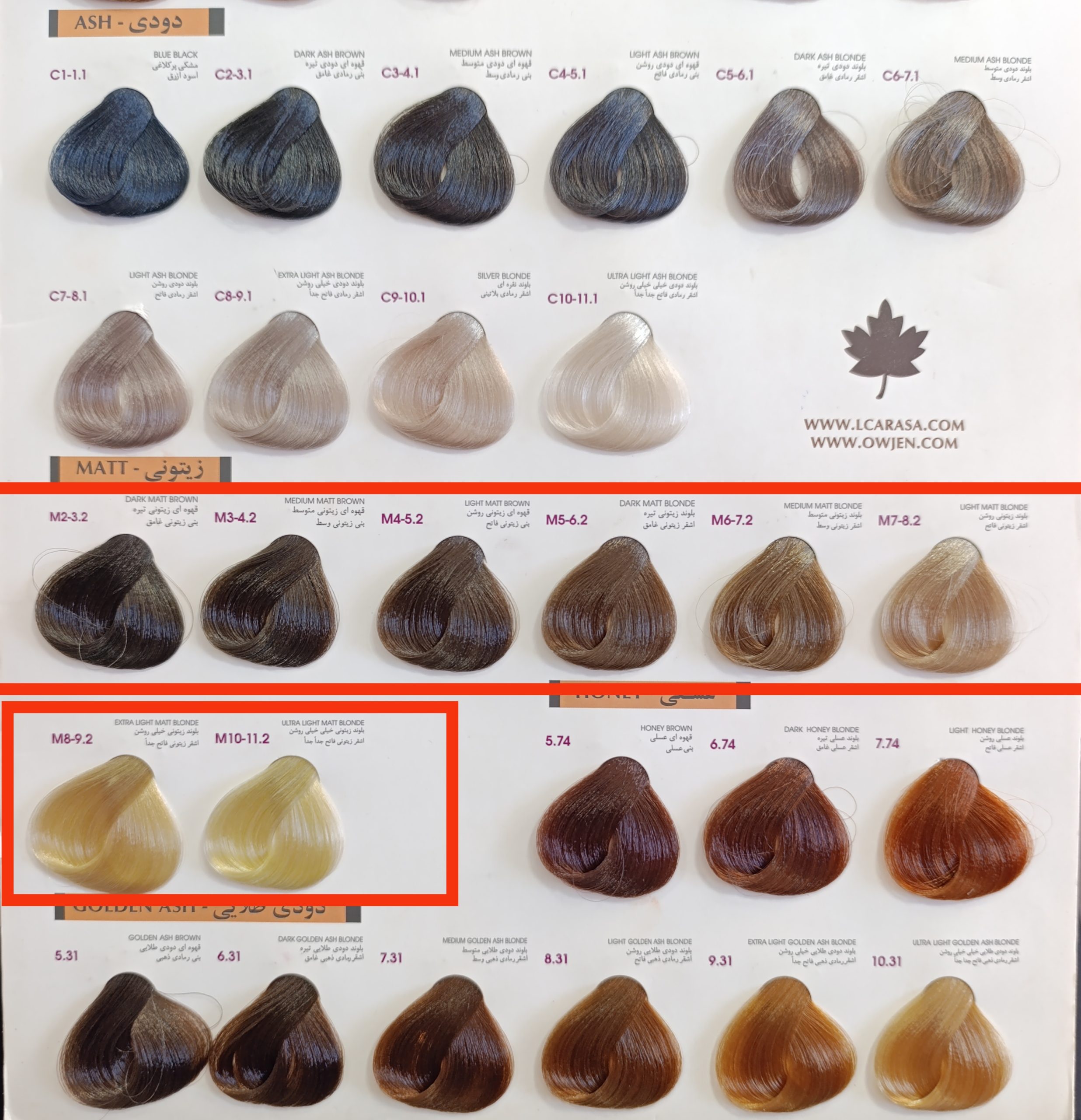 رنگ موی آلبورا زیتونی