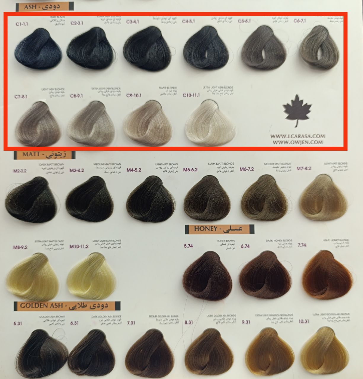 رنگ موی آلبورا