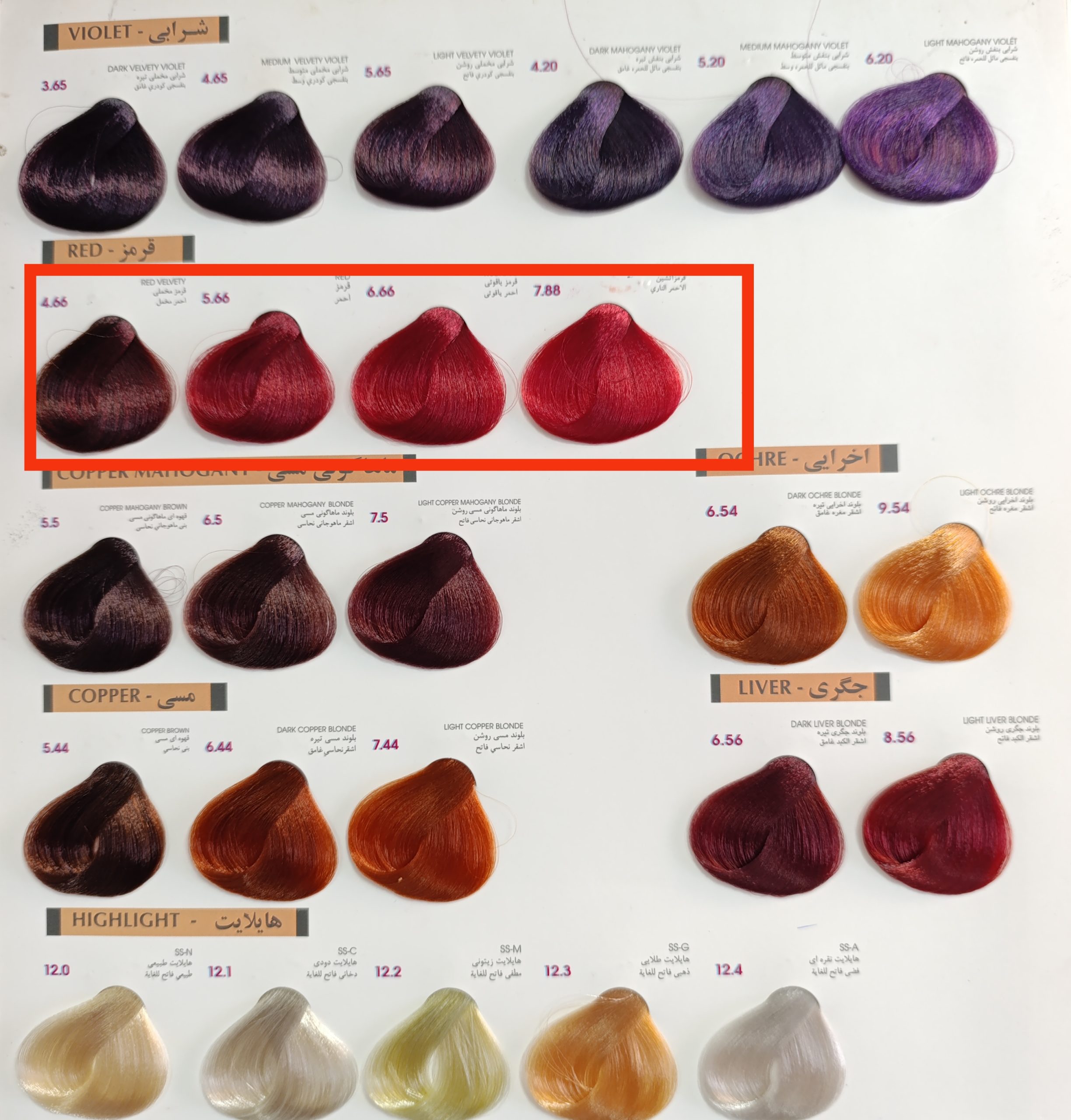 رنگ موی آلبورا